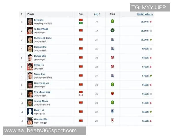 中超球员身价最新排名米特里策领衔蒋圣龙大幅上涨武磊身价下滑至50万